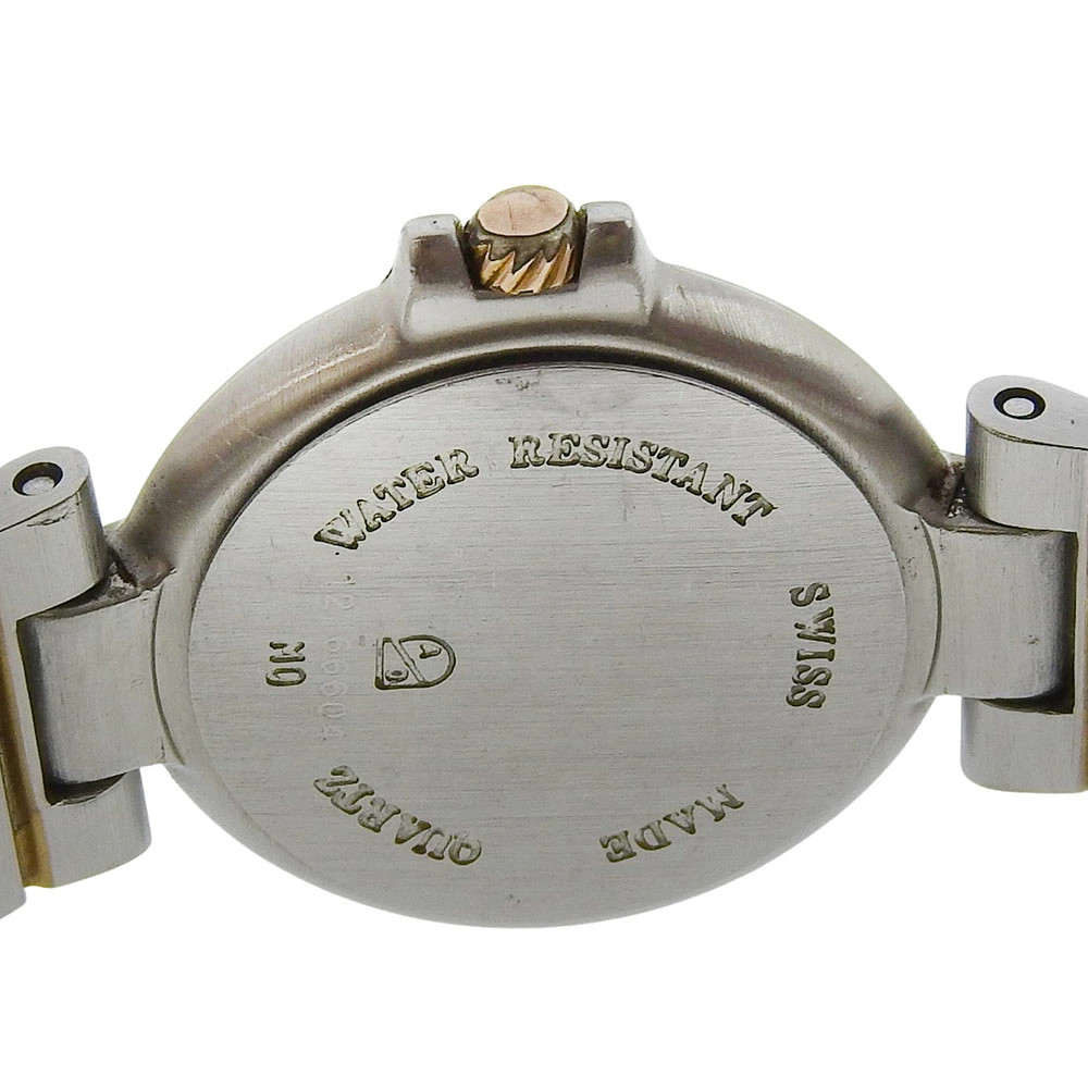 Dunhill wristwatch stainless steel quartz analog white dial ladies used