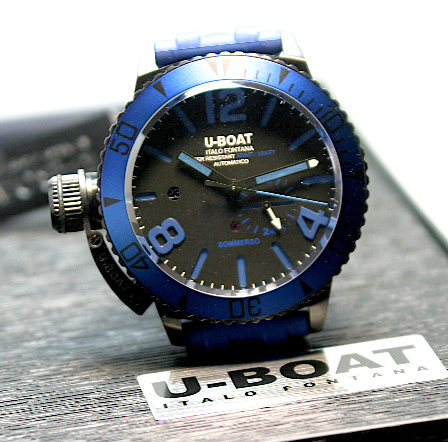 U-Boat Sommerso Blue DLC Aluminum Automatic Ref.: 9669 unworn