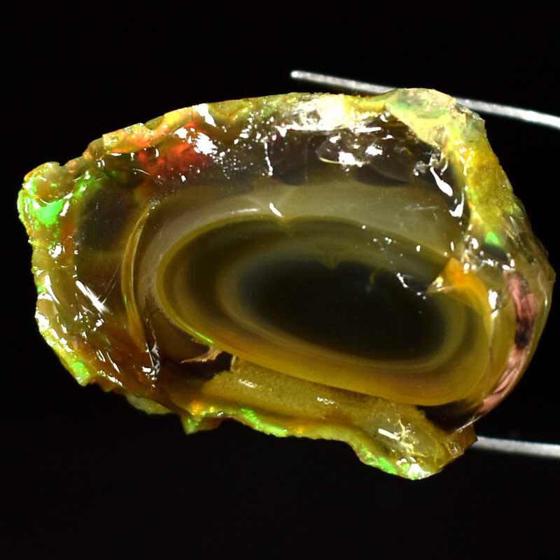Ethiopian Fire Opal Rough 100% Natural Play Of Color Loose Gemstones 70.10Cts.