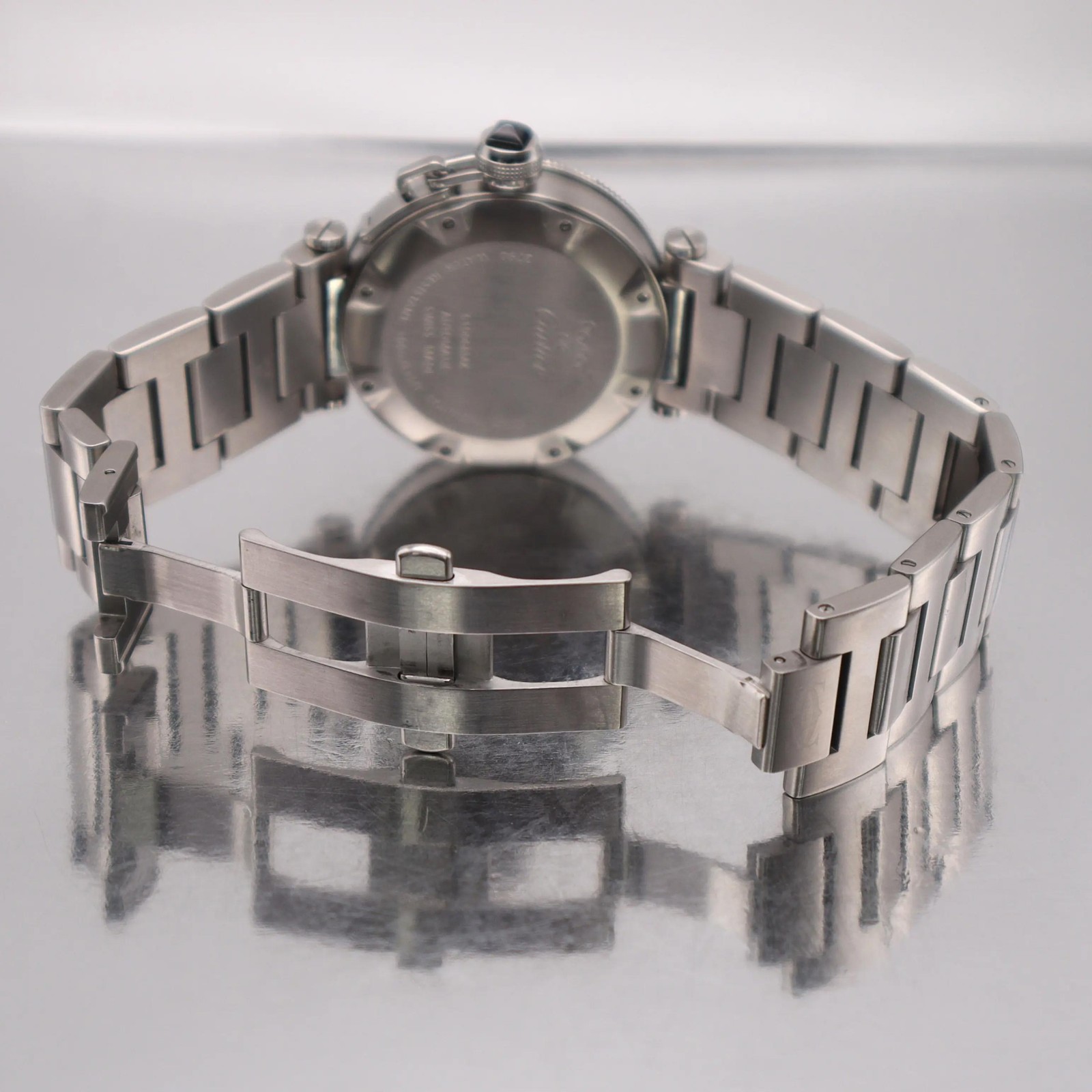 Cartier Pasha de Cartier 40mm Steel Black Dial Automatic Watch 2790