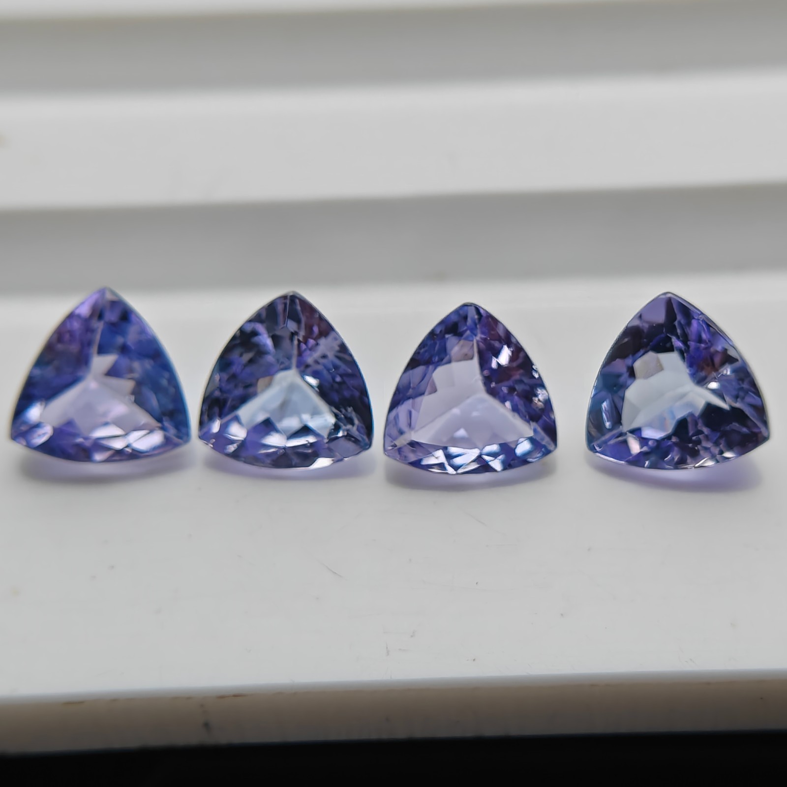 Natural tanzanite lot trillion gemstone loose gemstone jewelry making| 6mm