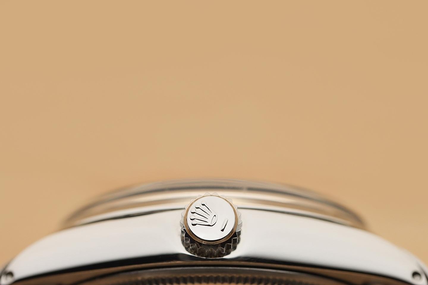 ROLEX OYSTER PERPETUAL AIR-KING 5500 MOTHER OF PEARL DIAL STEEL JUBILEE WATCH