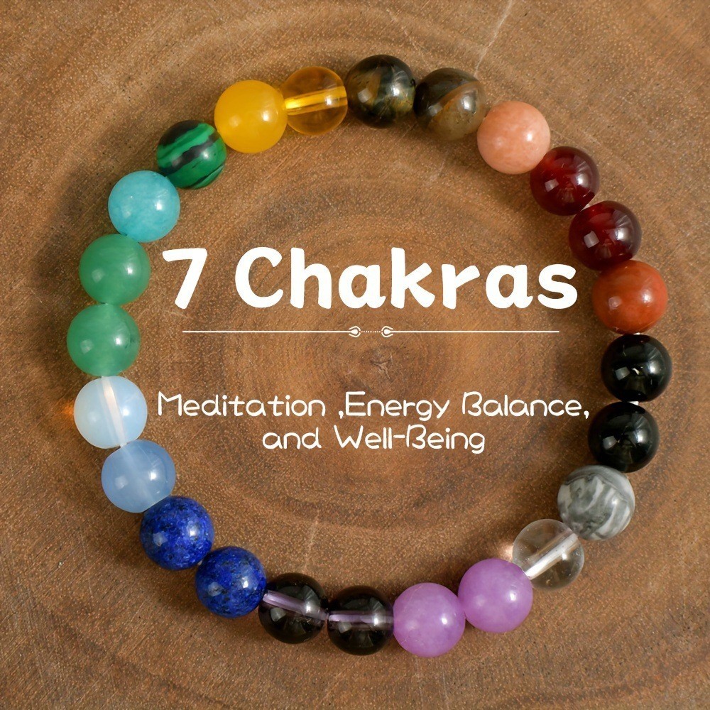 Natural Stone Beaded Bracelet Anxiety Relief Spiritual Protection Money Unisex