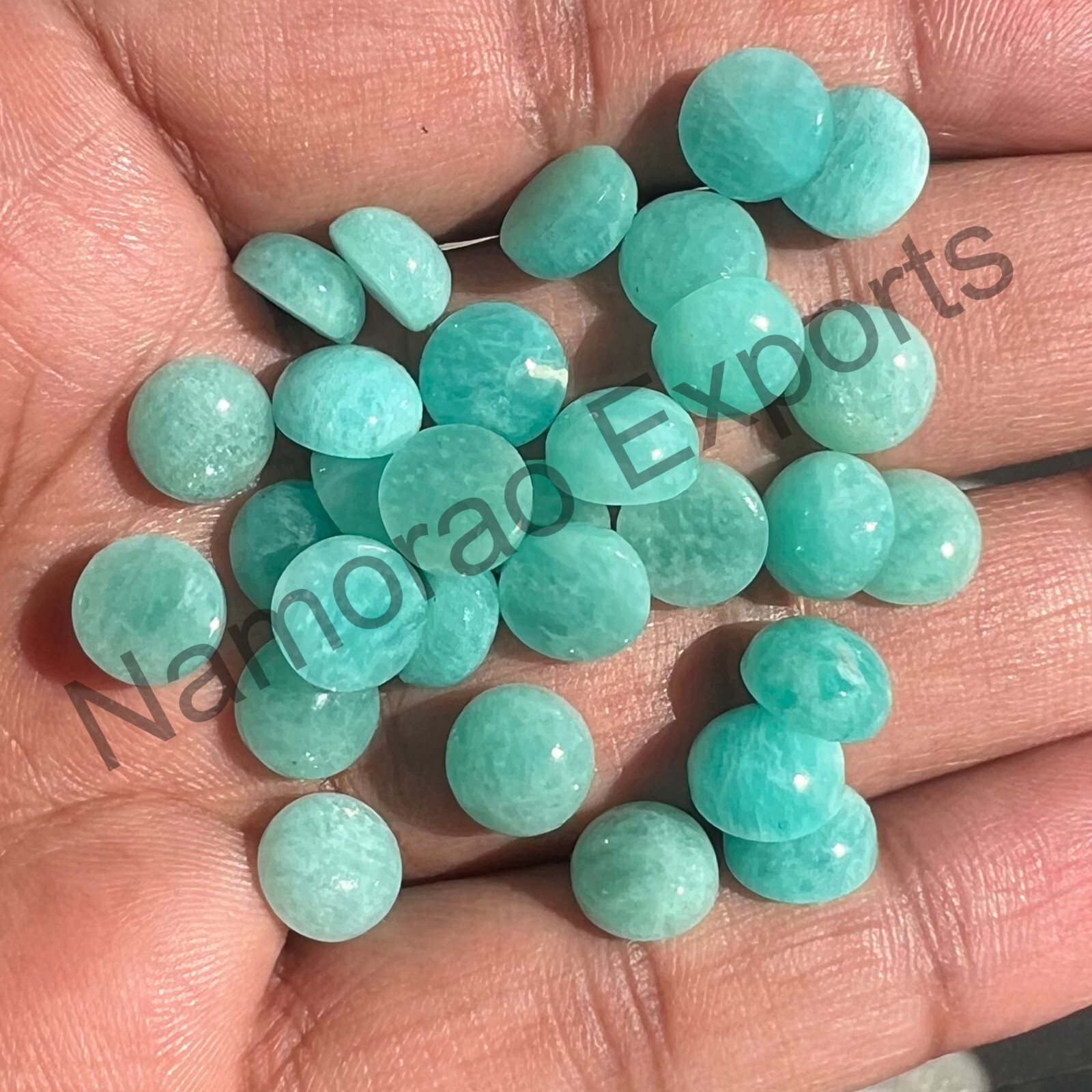 Natural Amazonite Round 4 mm to 20 mm Cabochon Loose Gemstone Lot
