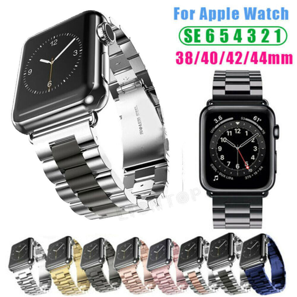 Metal Watch Band Strap With Soft Case For Apple Watch Series 9 8 7 6 5 4 3 SE 49