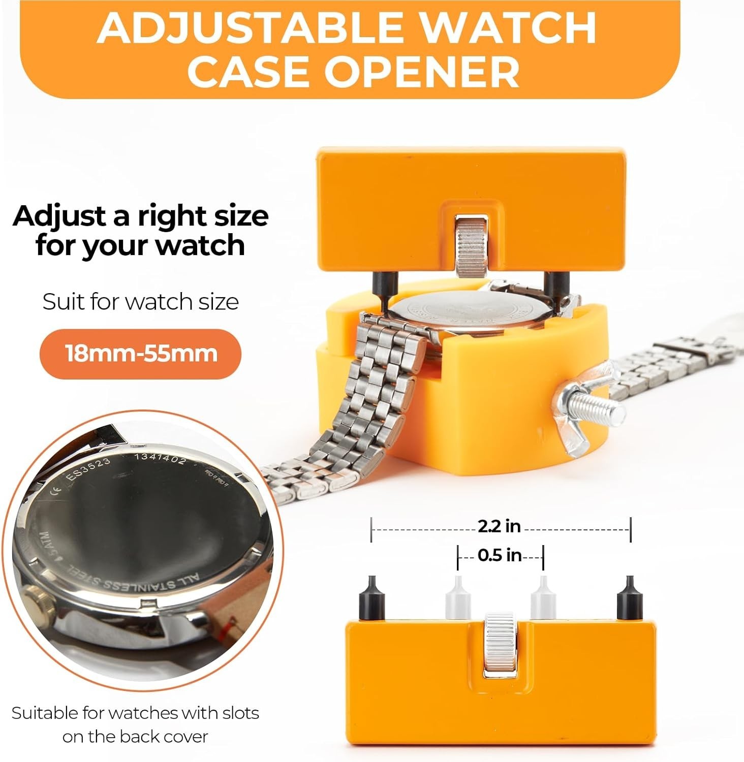 Professional Watch Case Opener and Repair Kit for All Types of Watches (88 Pcs)