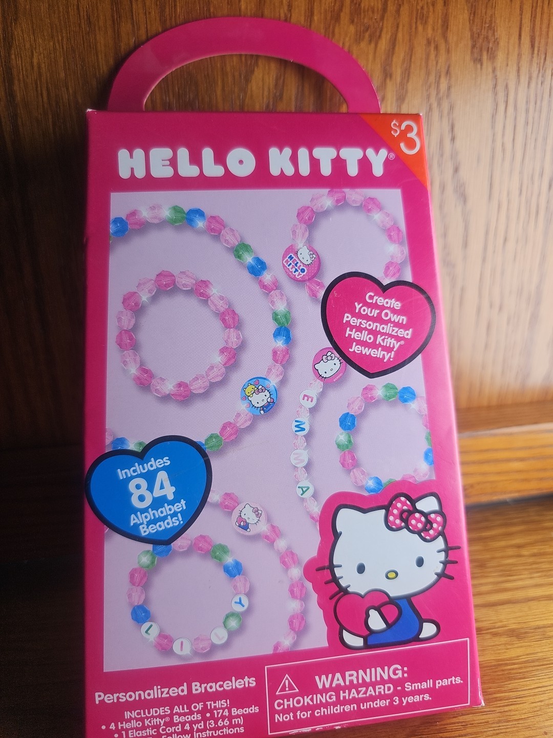 HELLO KITTY Designer Shoelace Bracelets Beads Create Your Own Sanrio 2014 NEW B1