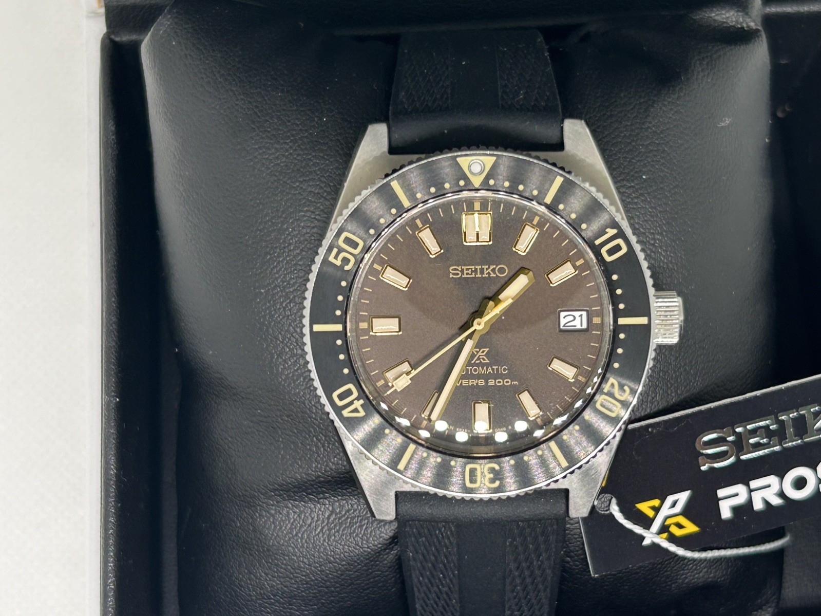 Seiko Prospex 1965 Diver Watch SPB147J1 Brown Dial Black Rubber Strap Box/Papers