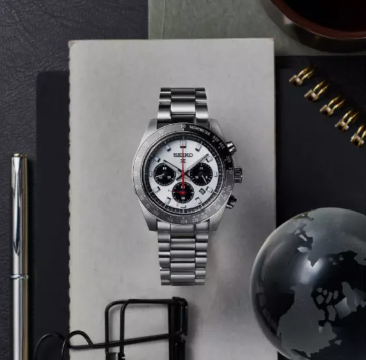 Seiko SSC911 Prospex Speedtimer Solar Chronograph 41.4mm Silver Dial Men’s Watch