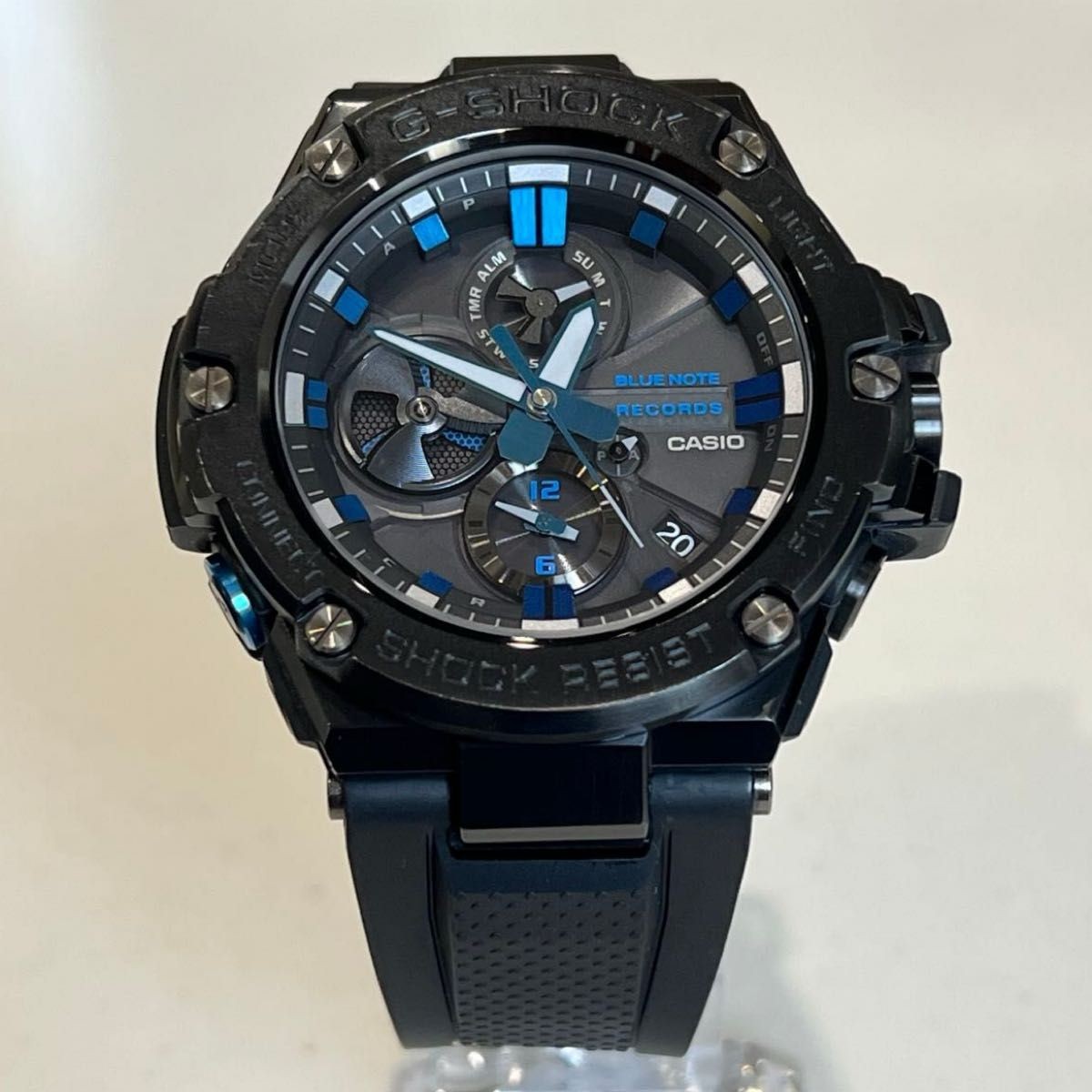 Rare CASIO G-Shock GST B100 Complete with Bluetooth BLUE NOTE RECORDS Collaborat