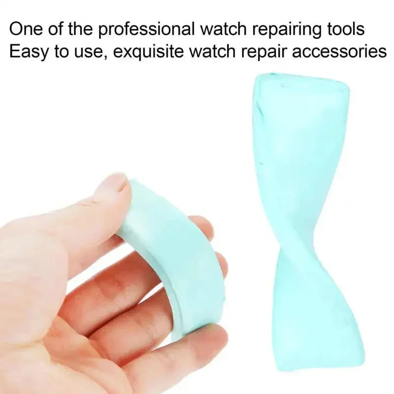 Watch Parts Movement Cleaning Clay Green Rubber Putty Cleaner With Wooden Stick