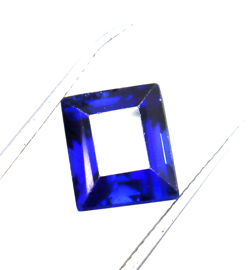 4.20 Ct CERTIFIED Natural Blue Sapphire Loose Gemstones Princess Cut Best Offer