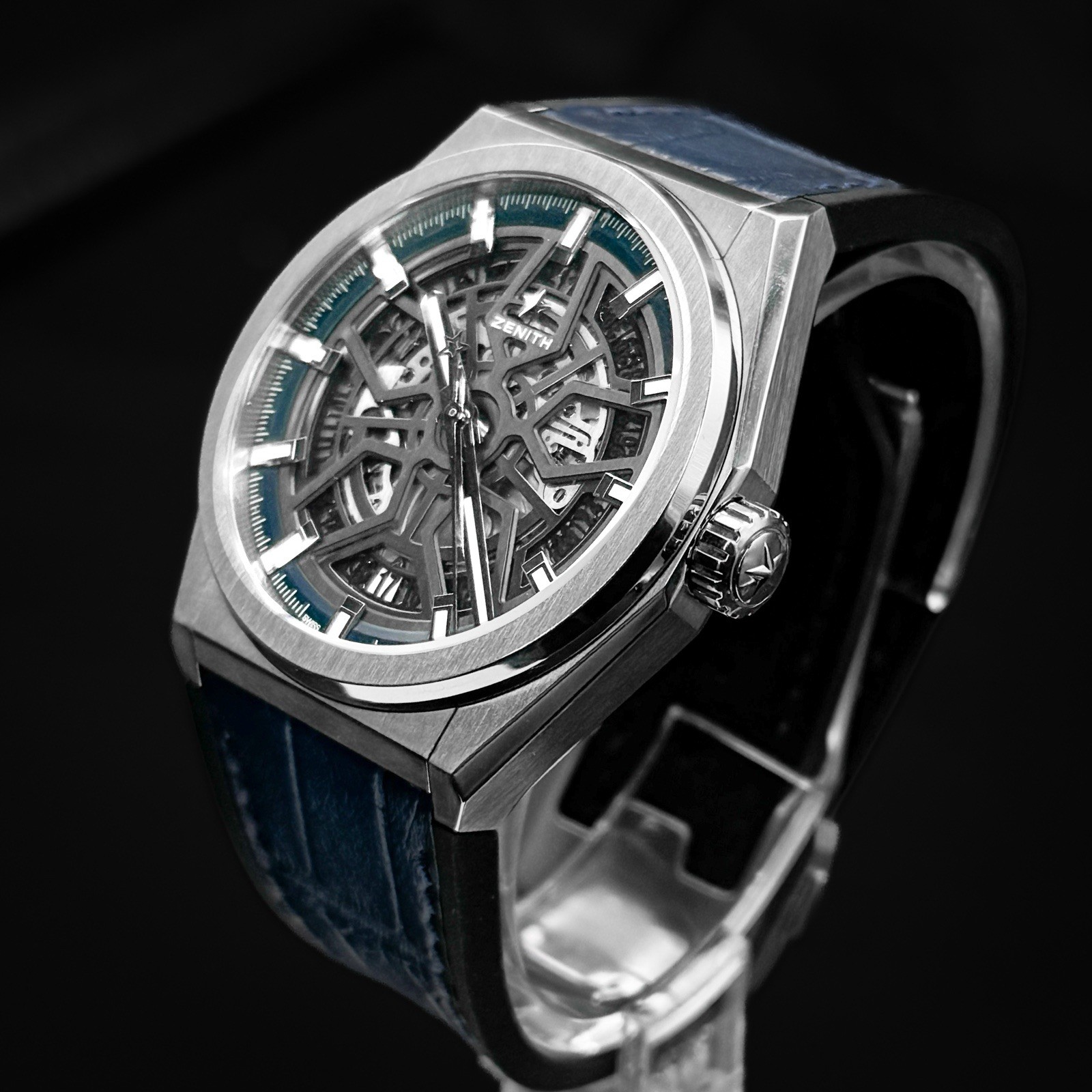 Zenith Defy Titanium Skeleton Blue, Boxes, Hang tag, Cloth, Booklet,