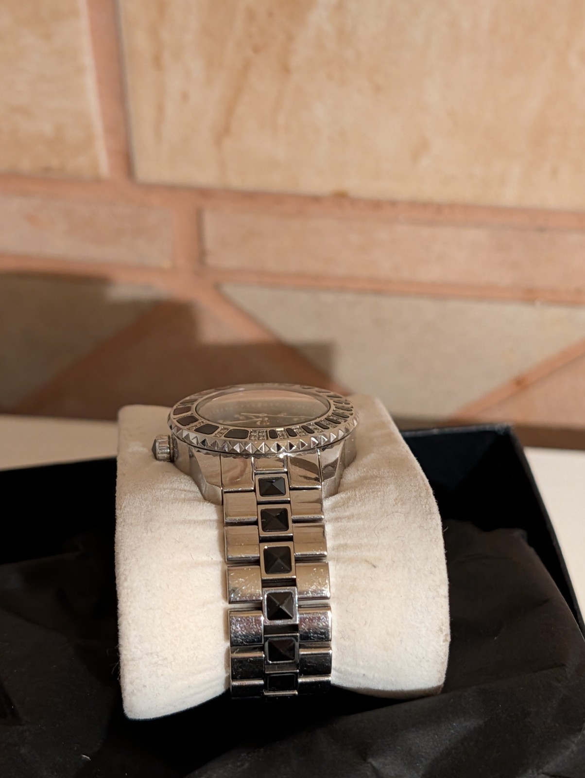Dior Christal Watch Diamonds Ceramic Date StainSteel 33MM Ladies’