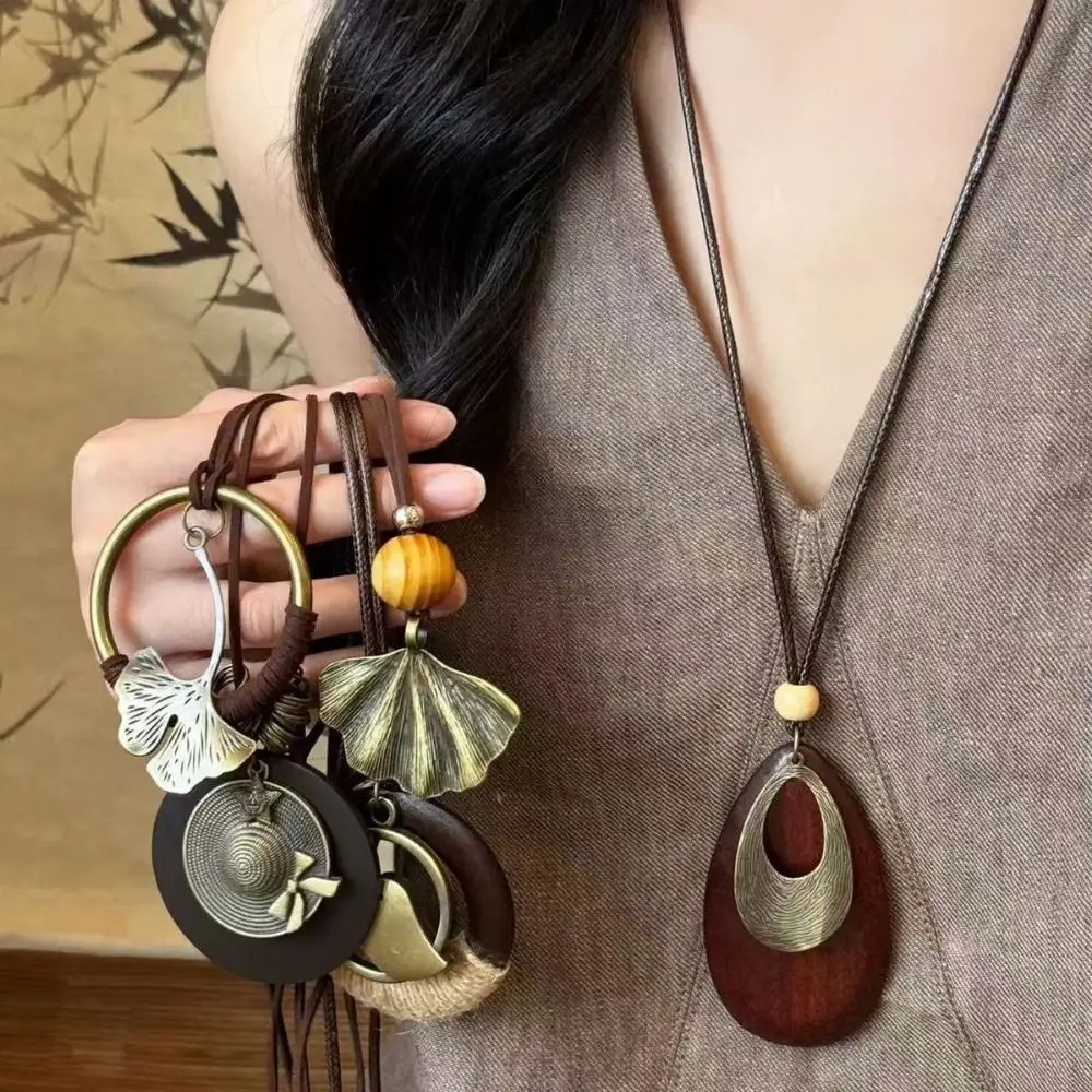 Vintage Boho Sweater Chain Ethnic Long Clothing Pendant Pendant Daily Wear