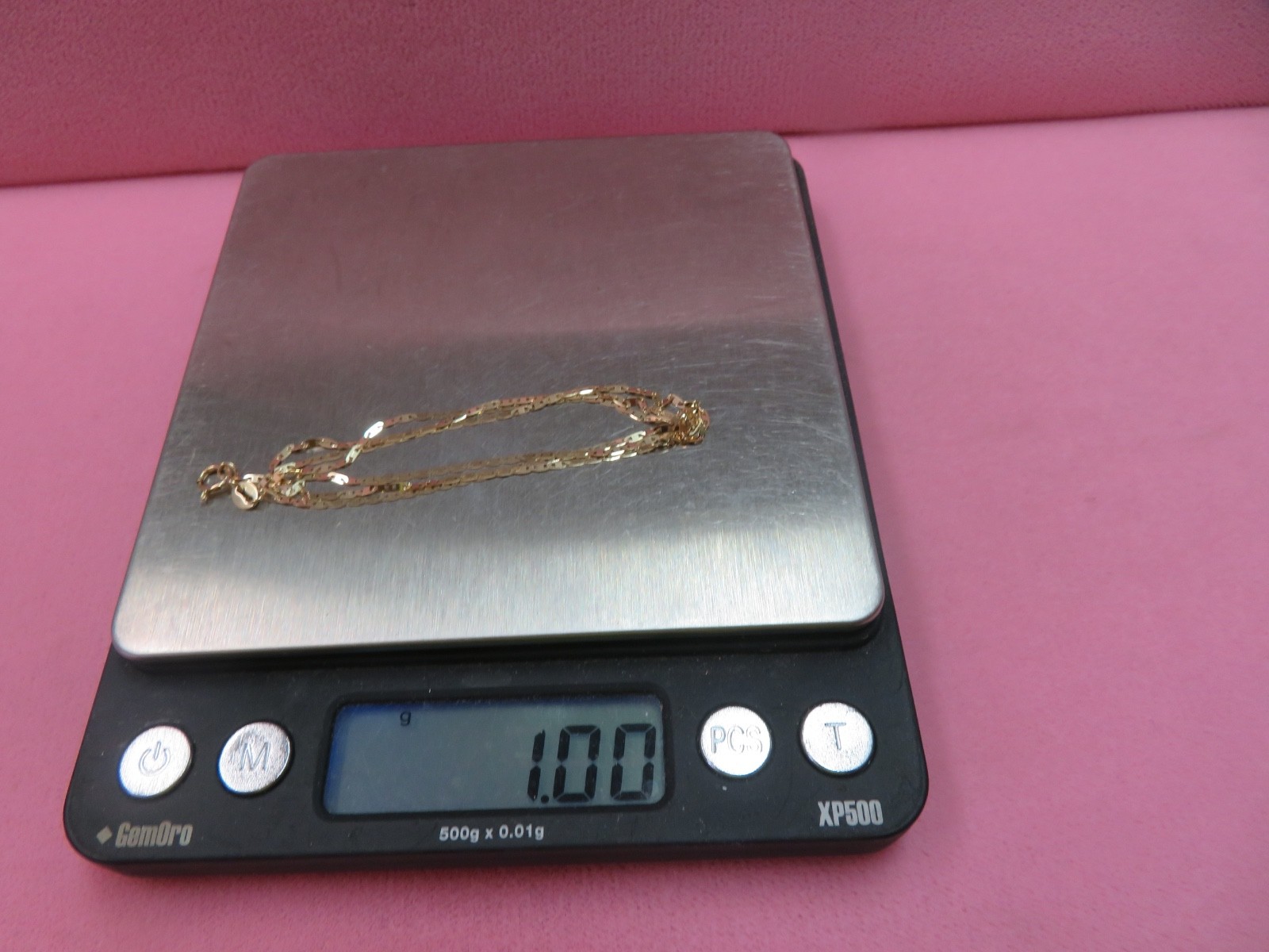 RCI 18″ 10K 1.3mm Mariner Chain Necklace 1 Gram