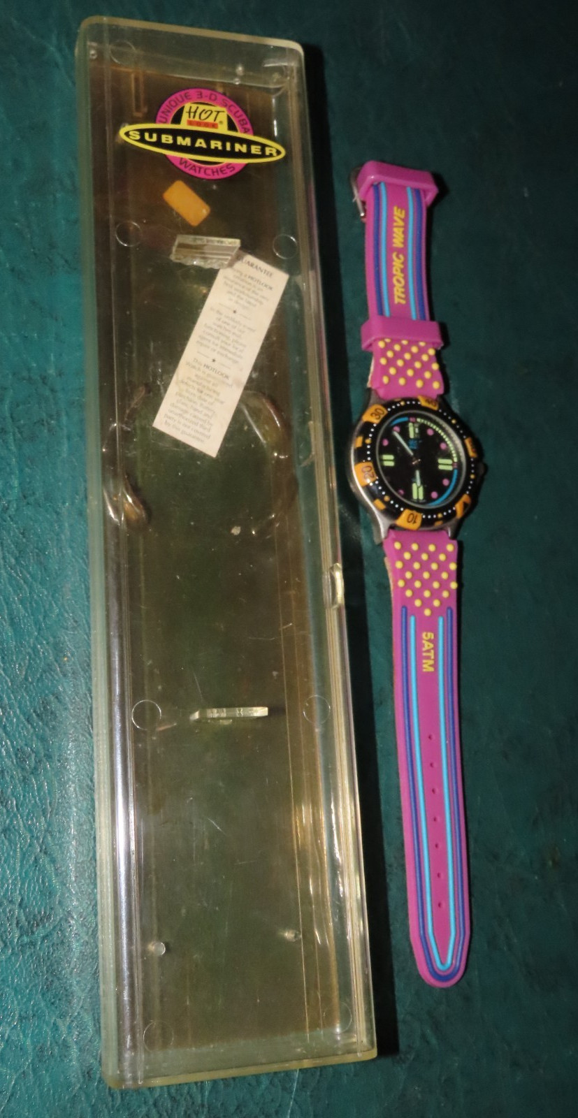 1995 RUNS NEW HOT LOOK SUBMARINER SWISS DESIGNER JACQUES FAREL WATCH UNISEX 5ATM