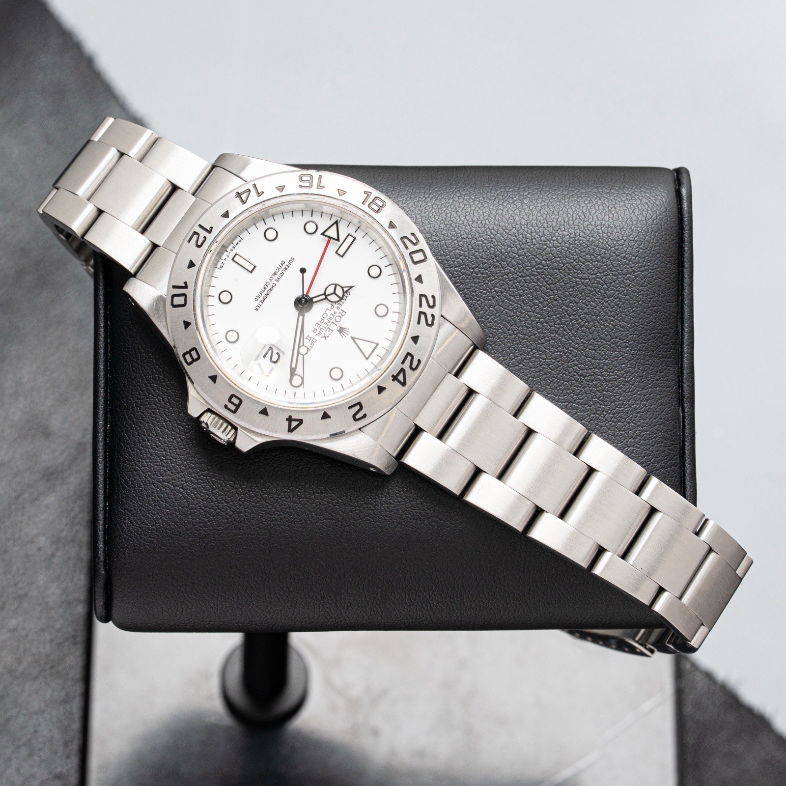 1995 Rolex Explorer II White 16570 40mm Polar