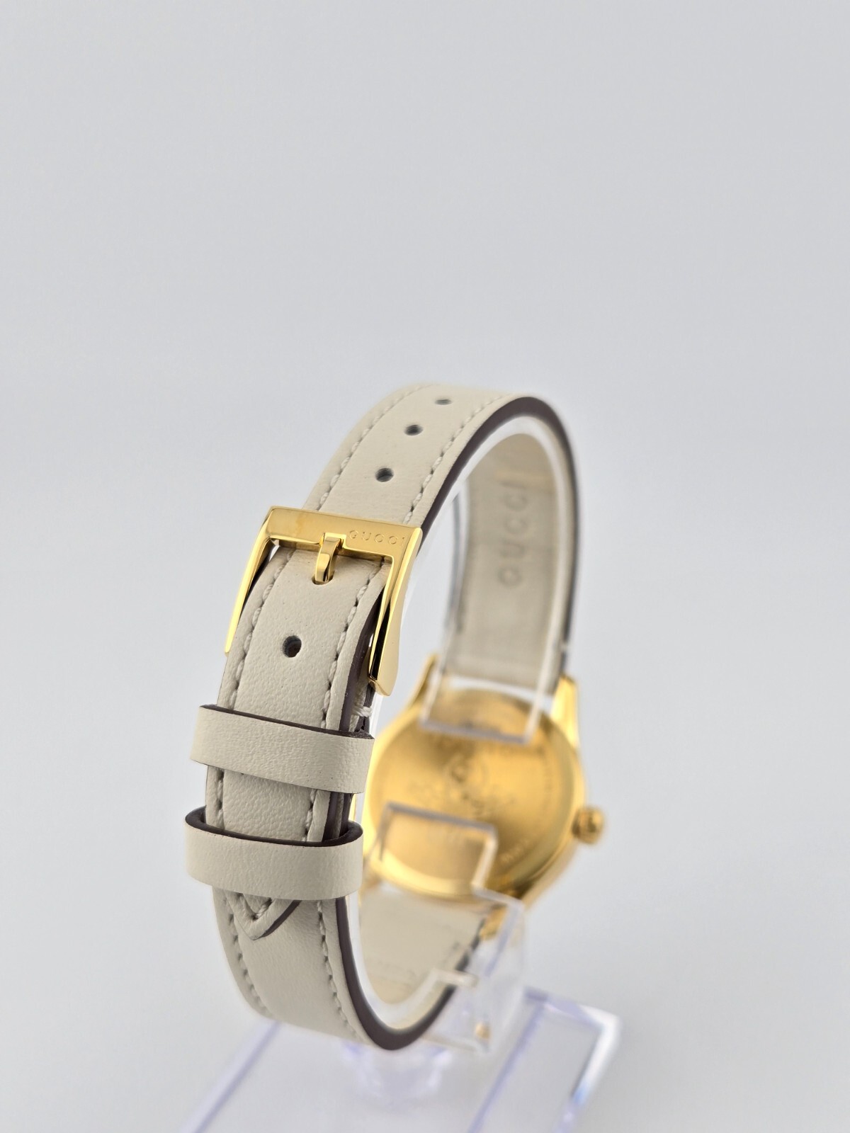 Gucci G-Timeless Women’s Bee Dial Leather Band Watch – YA1265009 ($1100 MSRP)