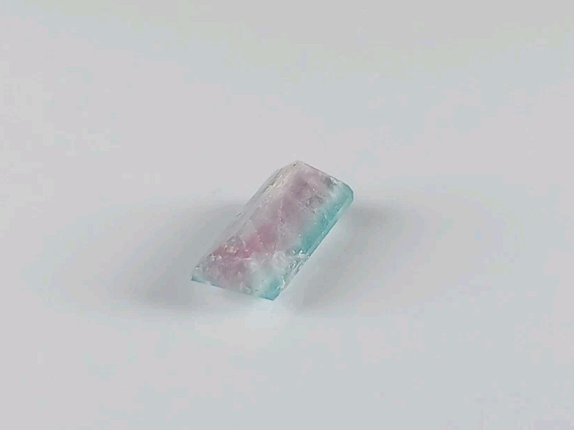 2.4ct Bicolor Neon Blue & Pink Catseye Paraiba Tourmaline Baguette – Mozambique