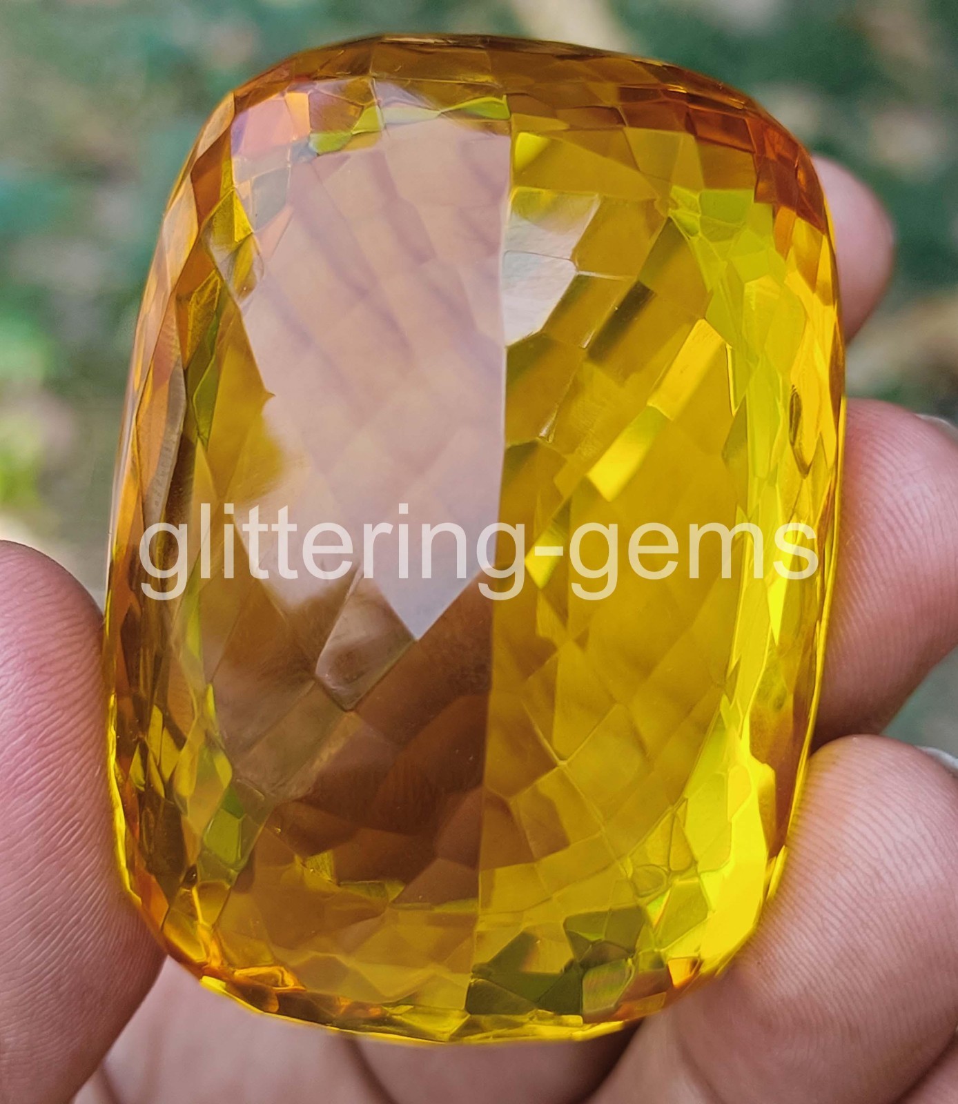Natural Yellow Sapphire 2000 Ct Cushion Shape IGL Certified Loose Gemstone 6YHD