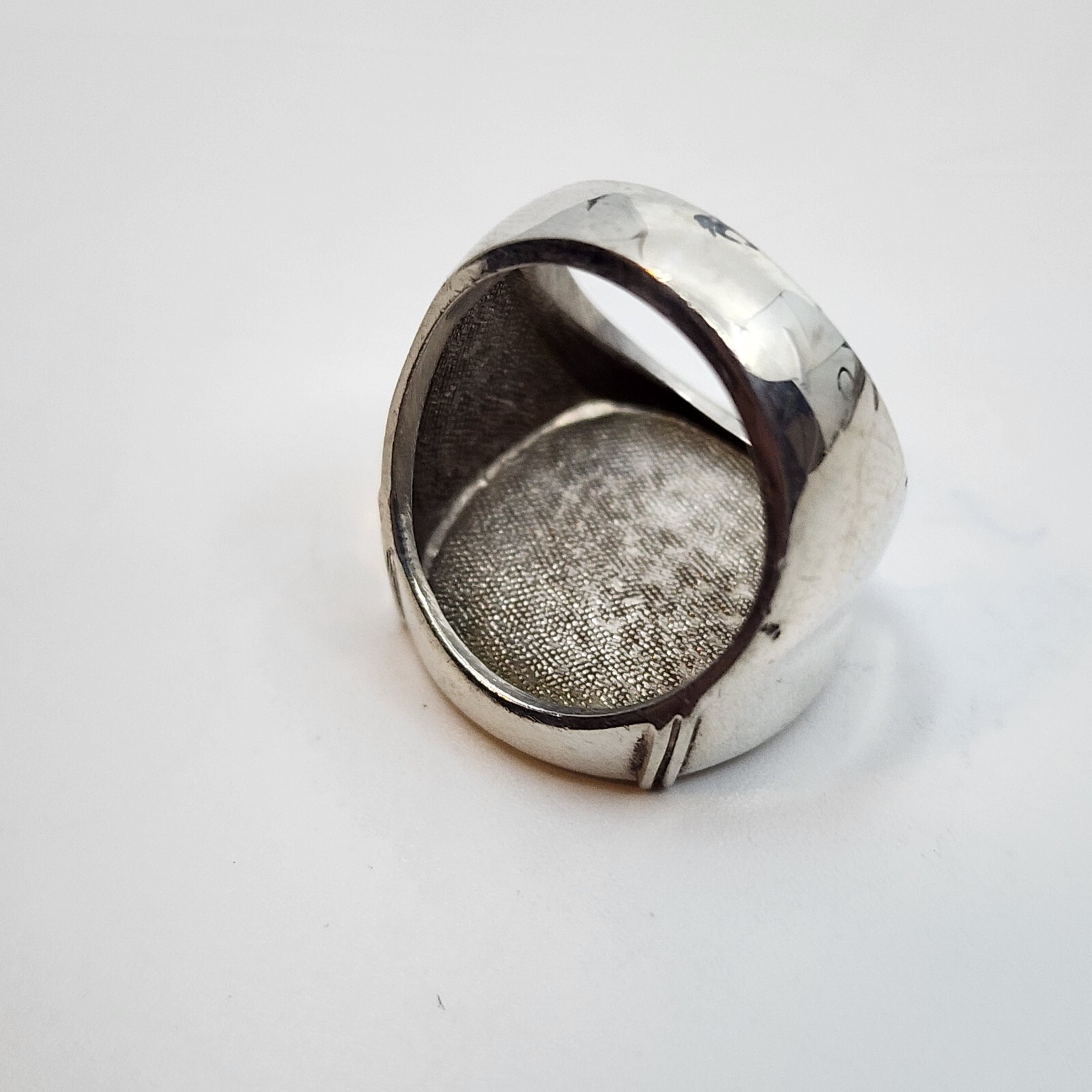 Boeing 10 Years Sterling Silver & 10k White Gold Ring Size 6