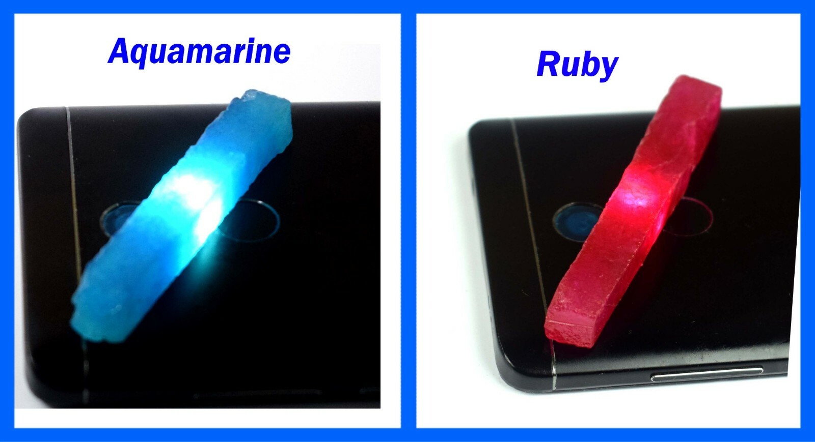 120 Ct Natural Ruby & Aquamarine Gemstone Slice Rough Pair GH05 New Year Offer