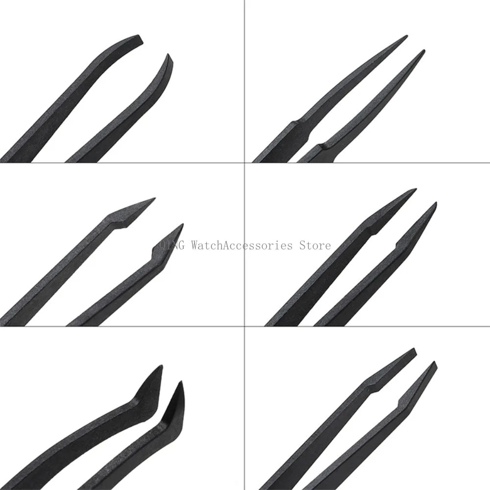 Watch Repair Tool Antistatic Plastic Tweezers for Watchmaker Trimmer Tweezers