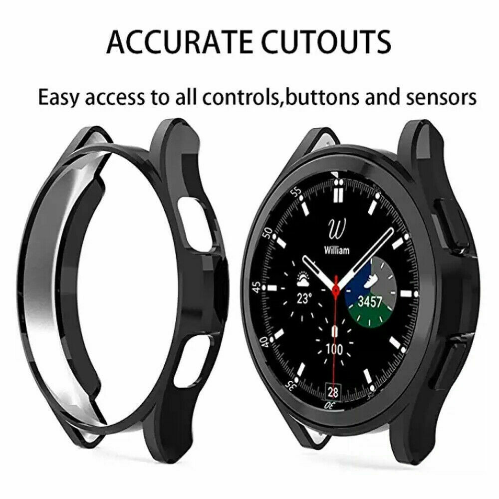 For Samsung Galaxy Watch 6 5 40/44 watch 5 Pro 45 Metal Band Strap + Case Cover