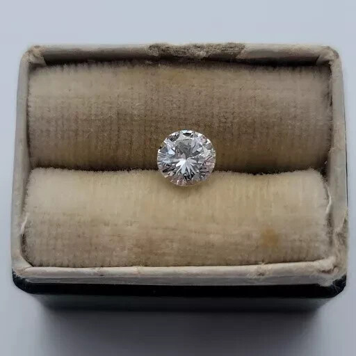 2.45 CT Natural White Diamond Round Cut 9 MM VVS1 D Grade IDGL Certified A3