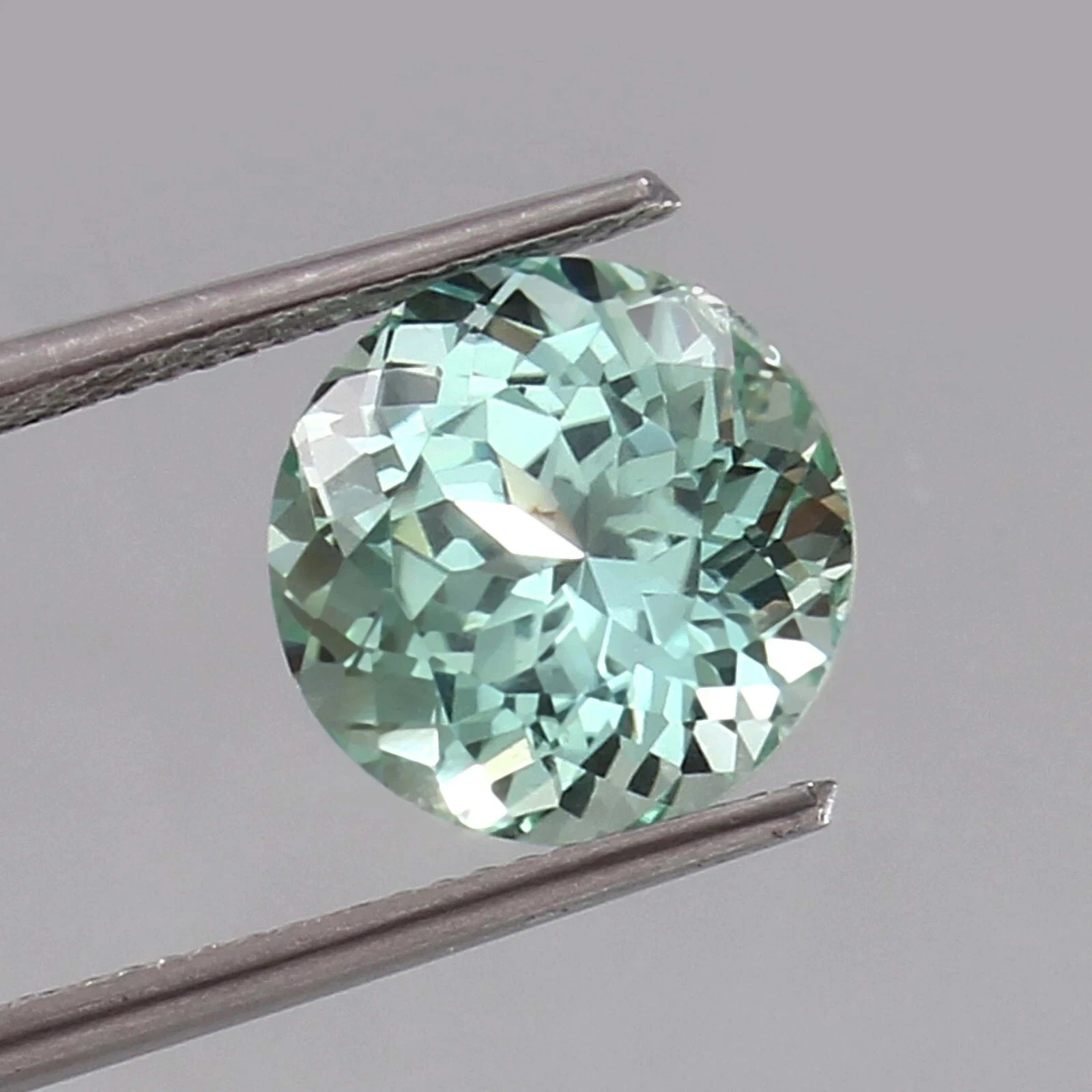 8 MM AAA+ Natural Ceylon Green Sapphire Round Cut Loose MR Gemstone T02 Gift+