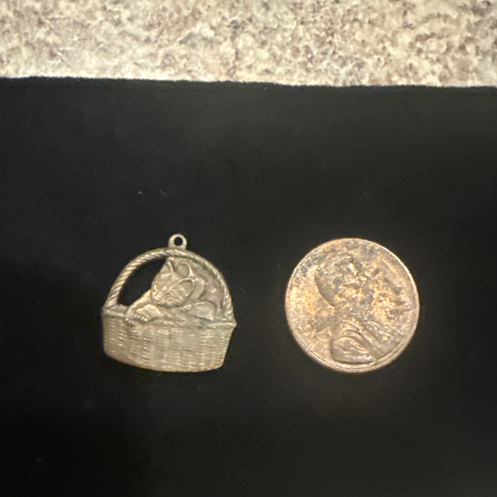 vintage brass Stampings jewelry findings Little Baskets