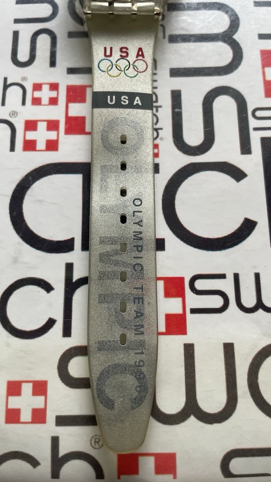 Swatch Olympic Team USA GL150 Standard Gents 34mm Olympic Special Atlanta 1996