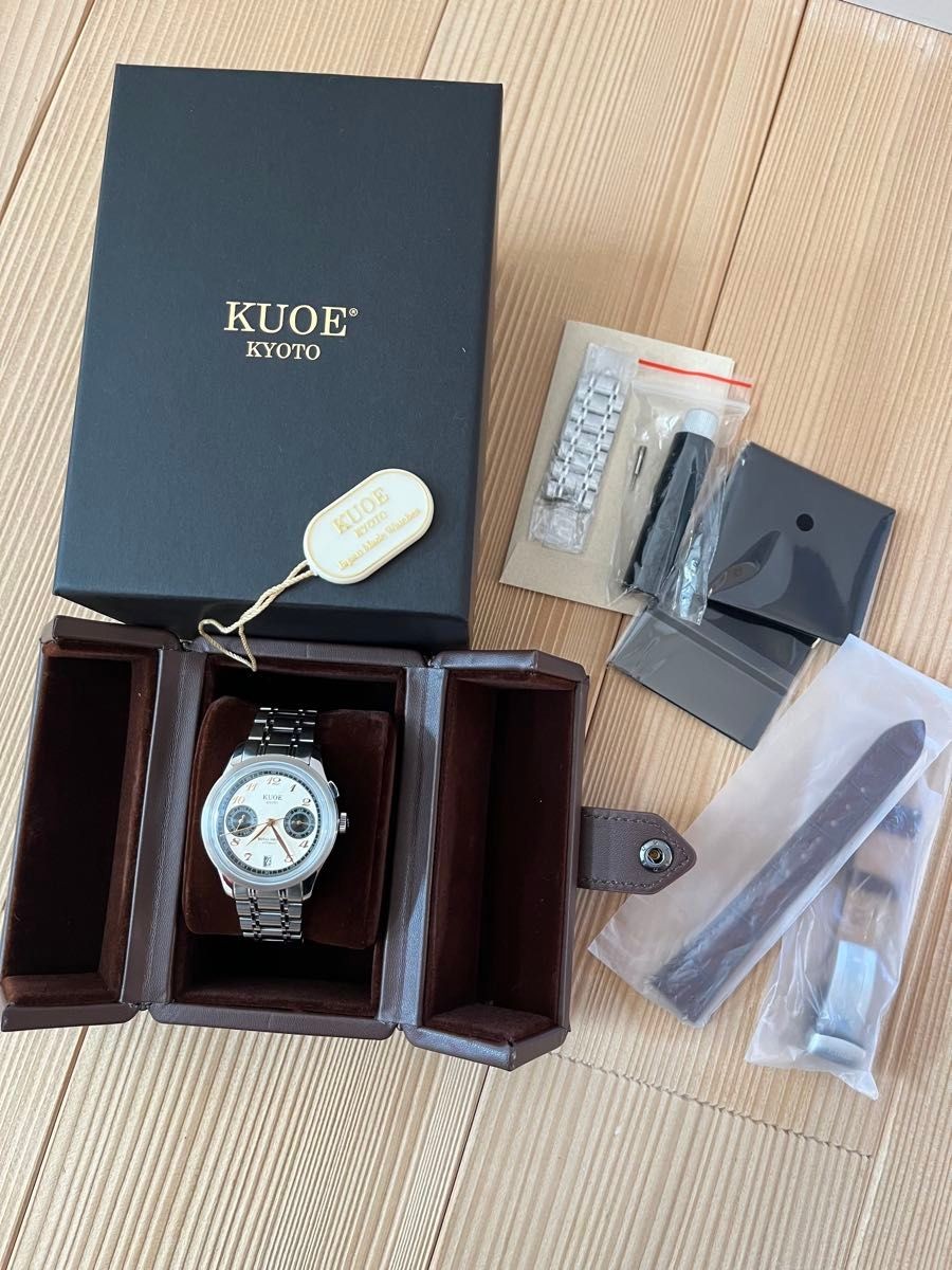 KUOE KYOTO ROYAL SMITH 90-010 Panda Grain Dial Automatic Watch 35mm Box