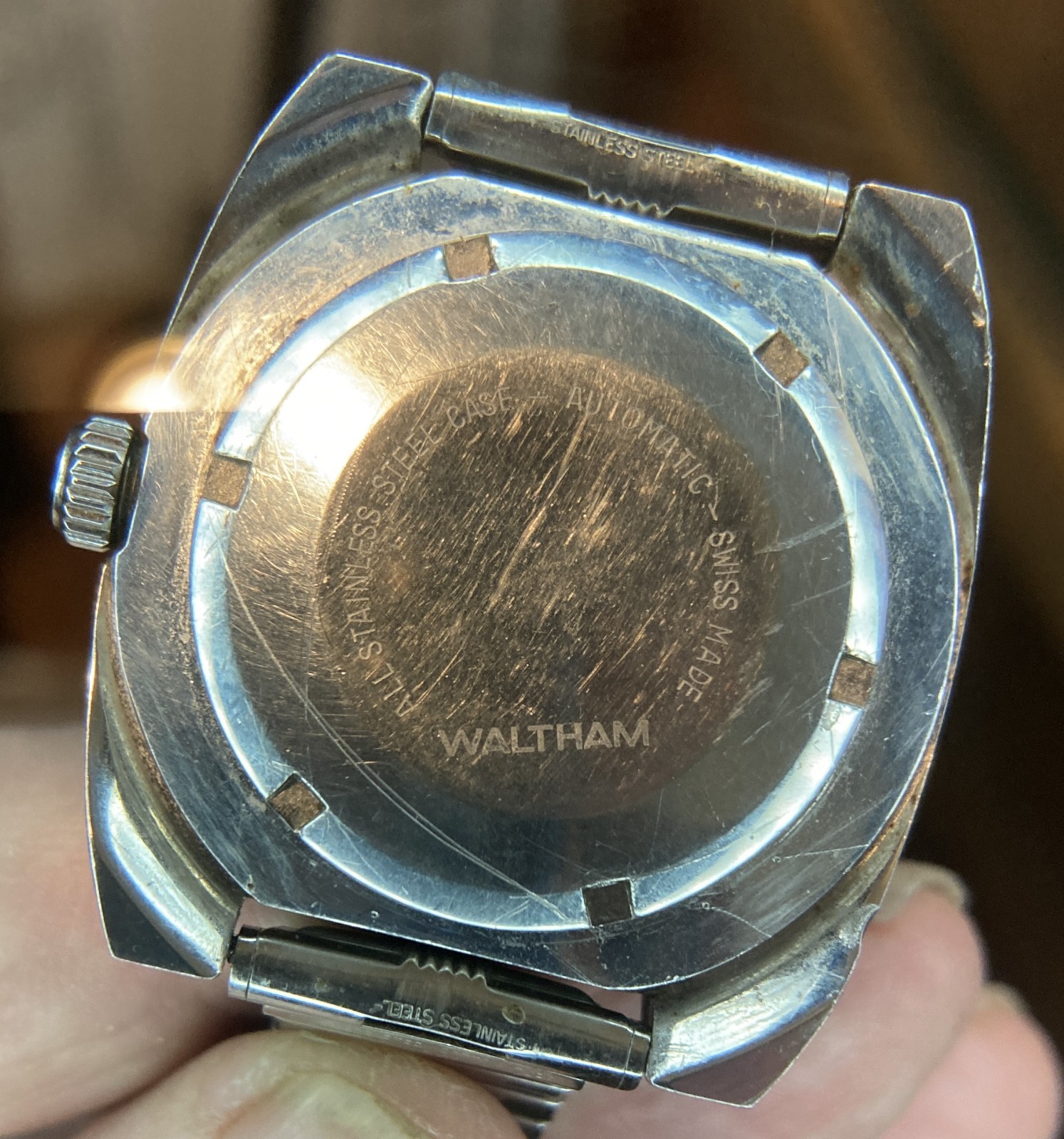 1970’s Waltham Incabloc 25 Jewel Day-Date Diver Watch Ref. B-383 $549-OBO