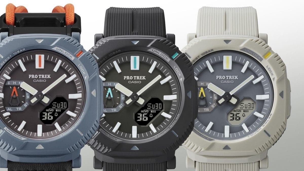 CASIO PROTREK PRJ-B001B-2JF Hiker Line Gray Tough Solar Diver 100m NEW Japan Wat