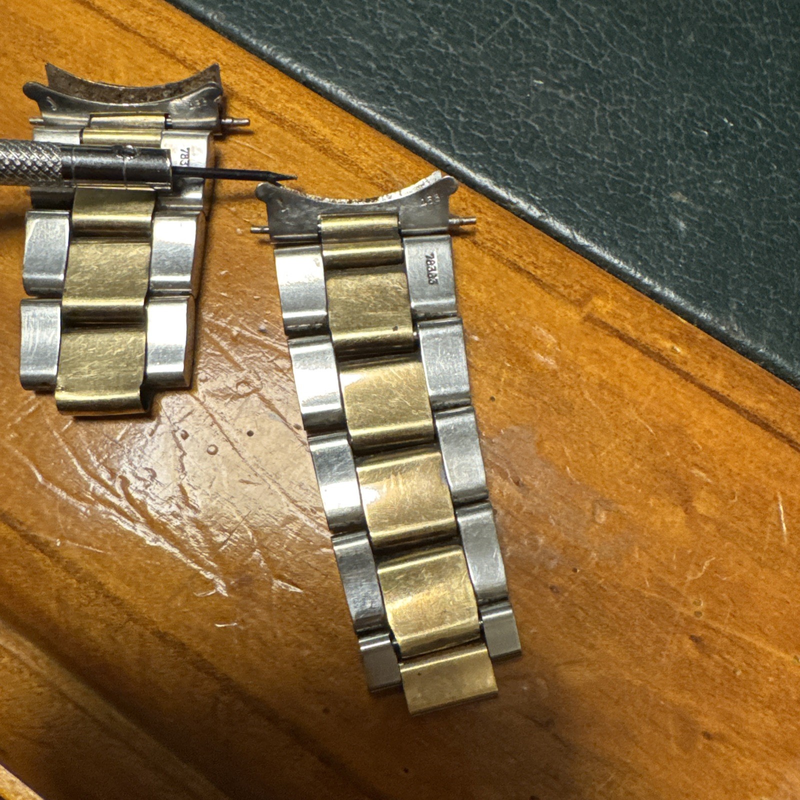 Rolex Oyster 78383 Bracelet with 458 ends / flip lock 18k/ss Daytona 16523
