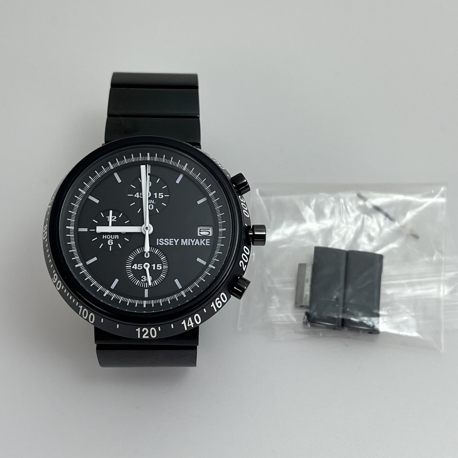 SEIKO ISSEY MIYAKE TRAPEZOID Qz Watch SILAQ005 Naoto Fukasawa SS Band Japan#B801