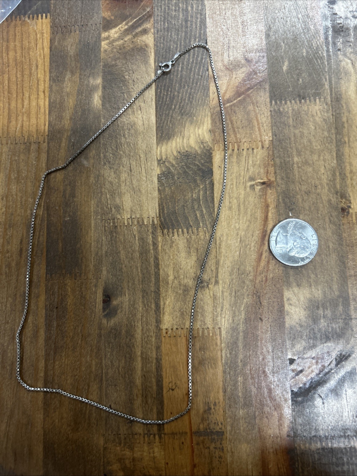 20” Italian Sterling Silver Box Chain 3.97 Grams