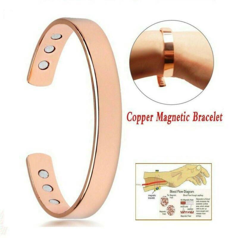 Copper Color Magnetic Bracelet Arthritis Therapy Energy MEN WOMEN