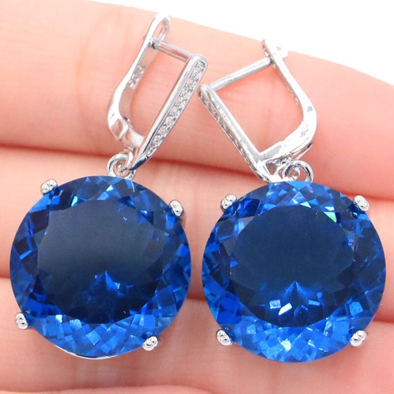 Buy 3 Get 1 Free Big Gems 16g Mystical Topaz Alexandrite Topaz Silver Earrings