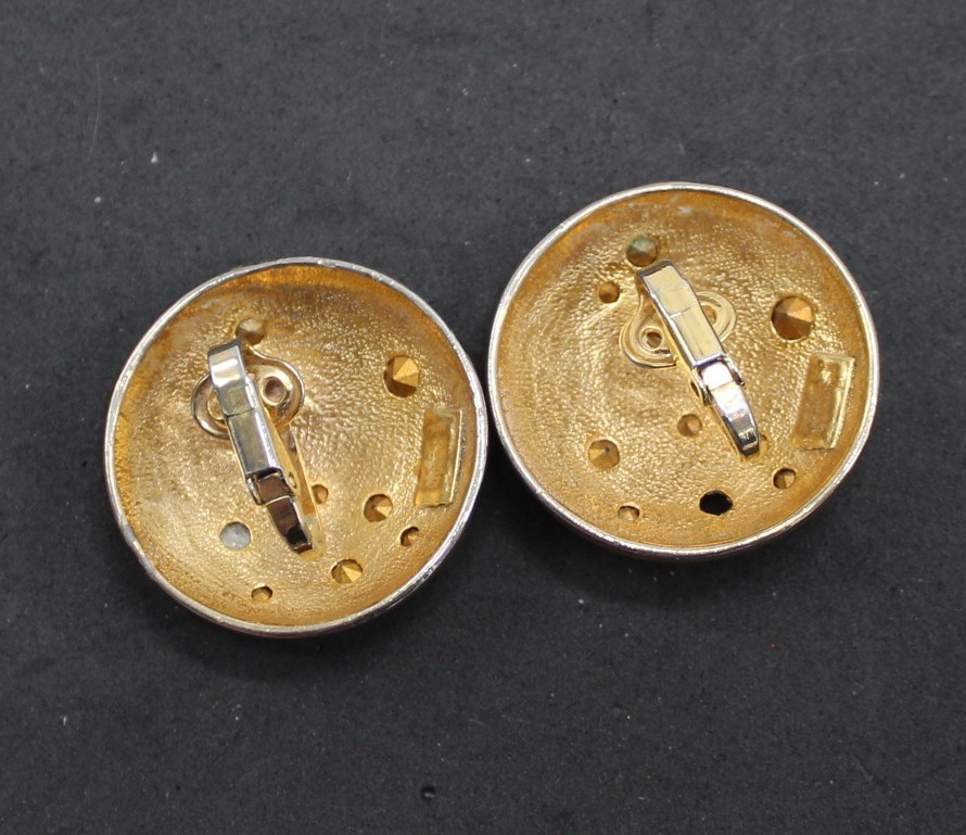 Gold tone Lot of 3 Pairs of Clip On Earrings