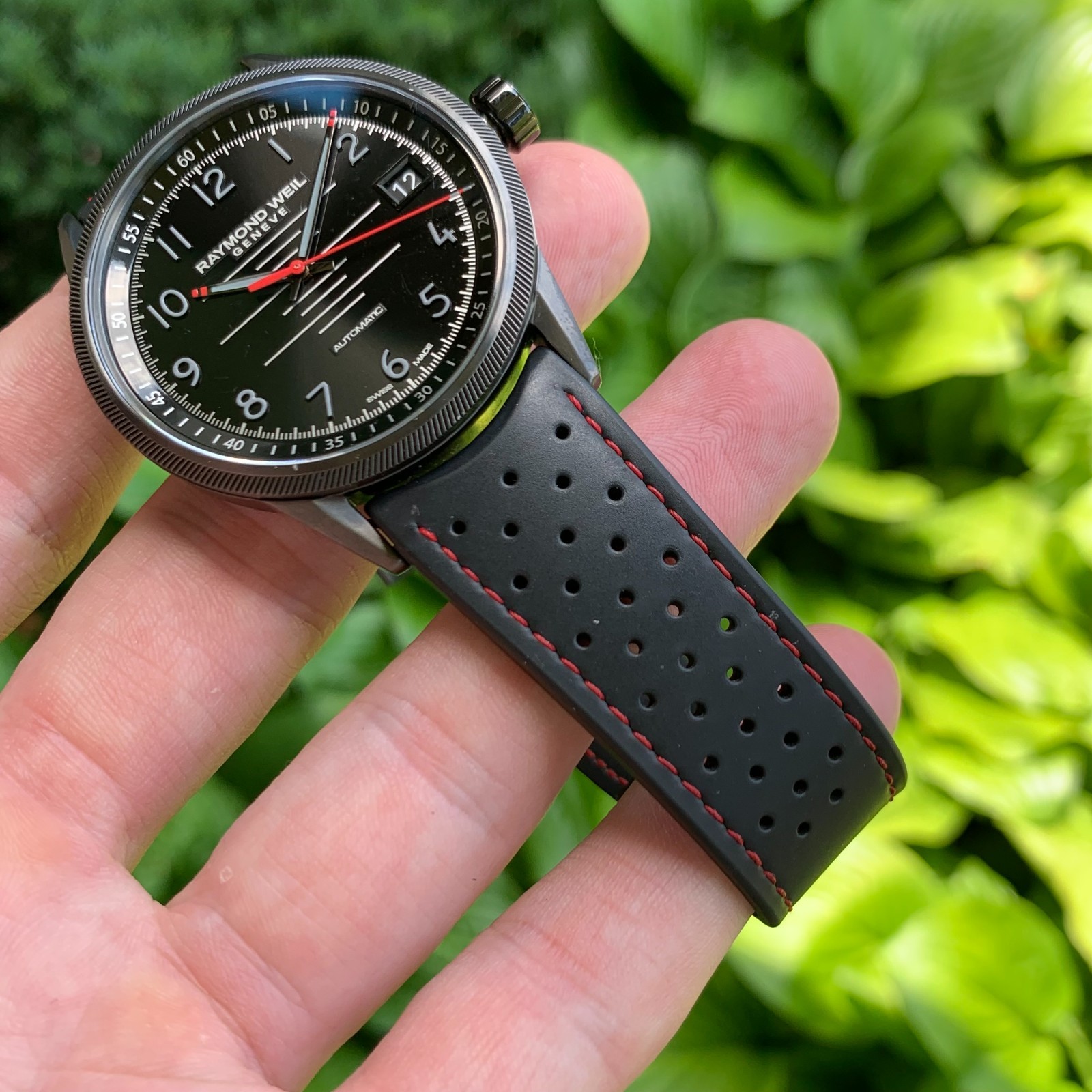 Raymond Weil Freelancer Pilot Automatic 42.5mm DLC Black Wristwatch w/ Box