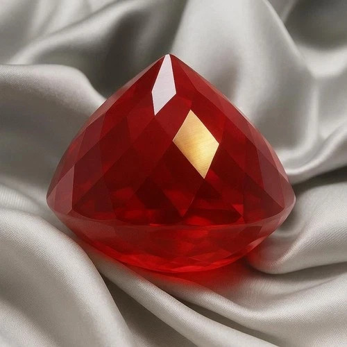 14.50 CT Natural Blood Red Painite Round Cut Certified Loose Gemstone Myanmar