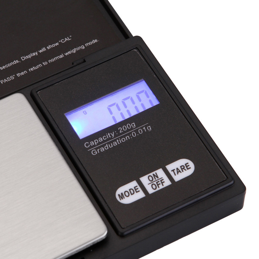 Digital Pocket Scale 0.01 Precision Jewelry Gold Silver Coin Gram 200g x 0.01g