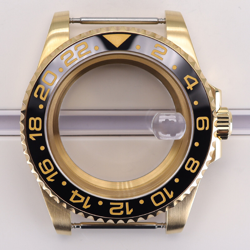 40mm Stainless Watch Case Sapphire Bezel Insert For Seiko NH34 NH35 NH36 ETA2824