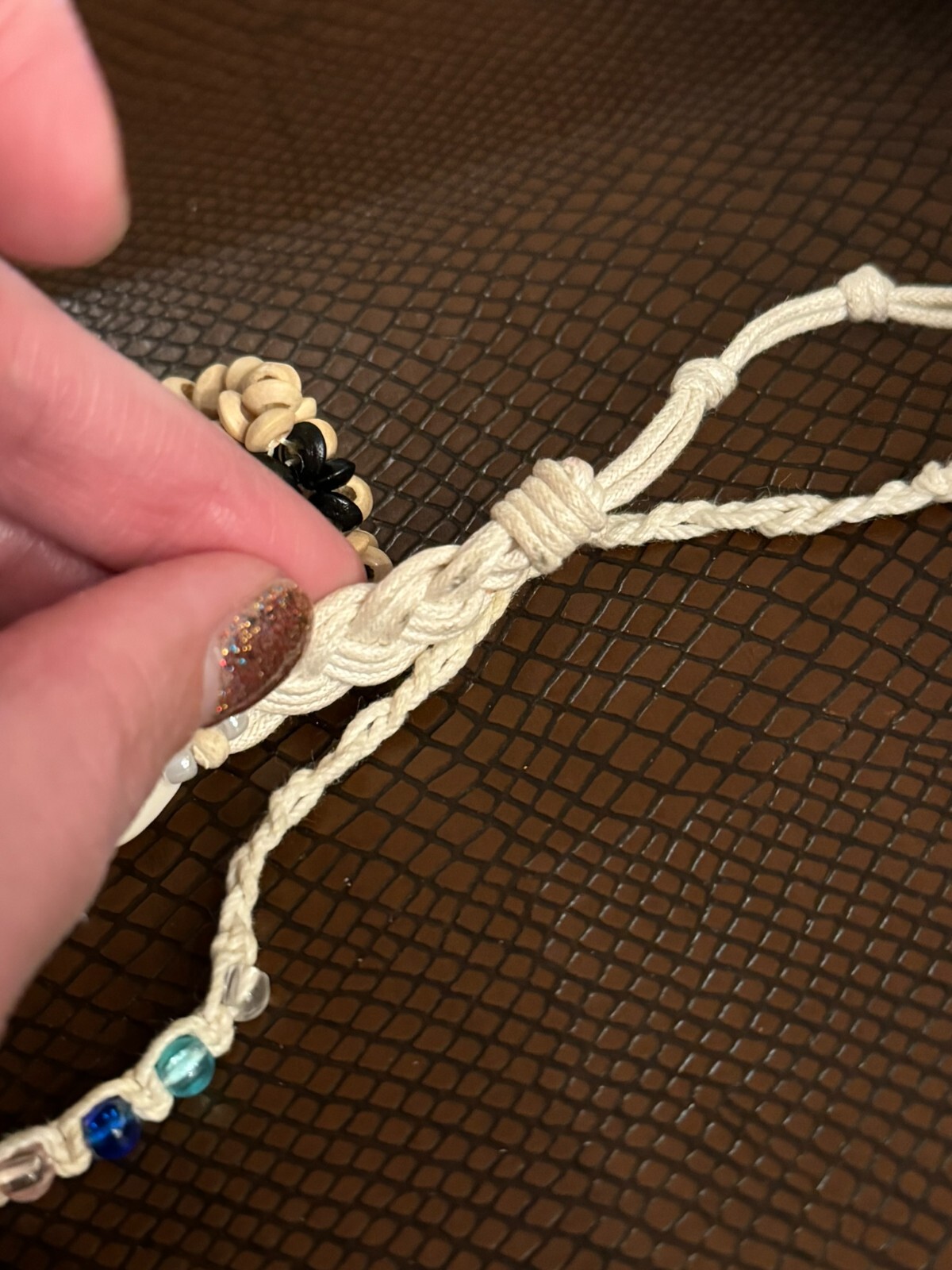 Set of 3 Boho Beach Bracelets Beaded Wrap