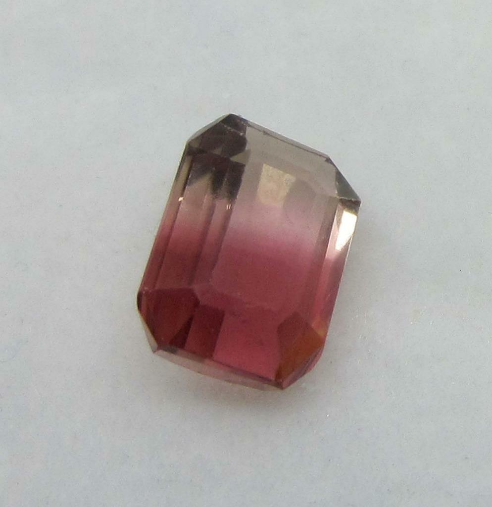 1.60 CARATS OCTAGON BI-COLOR PINK TOURMALINE GEMSTONE- BCT-0017