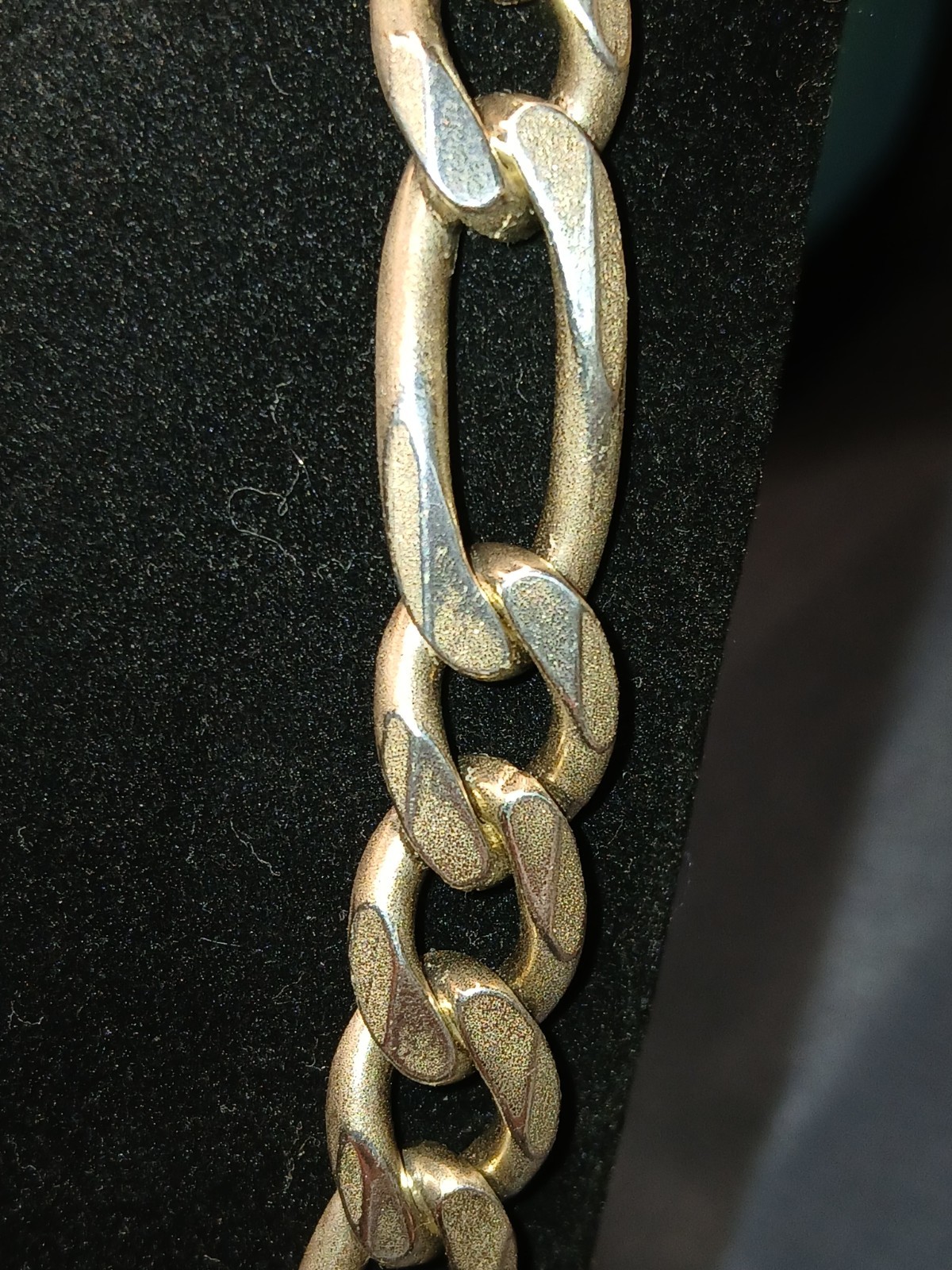 Sterling Silver 110 gram 3+1 Figaro / Cuban Link .925 Silver Italy 10.8MM