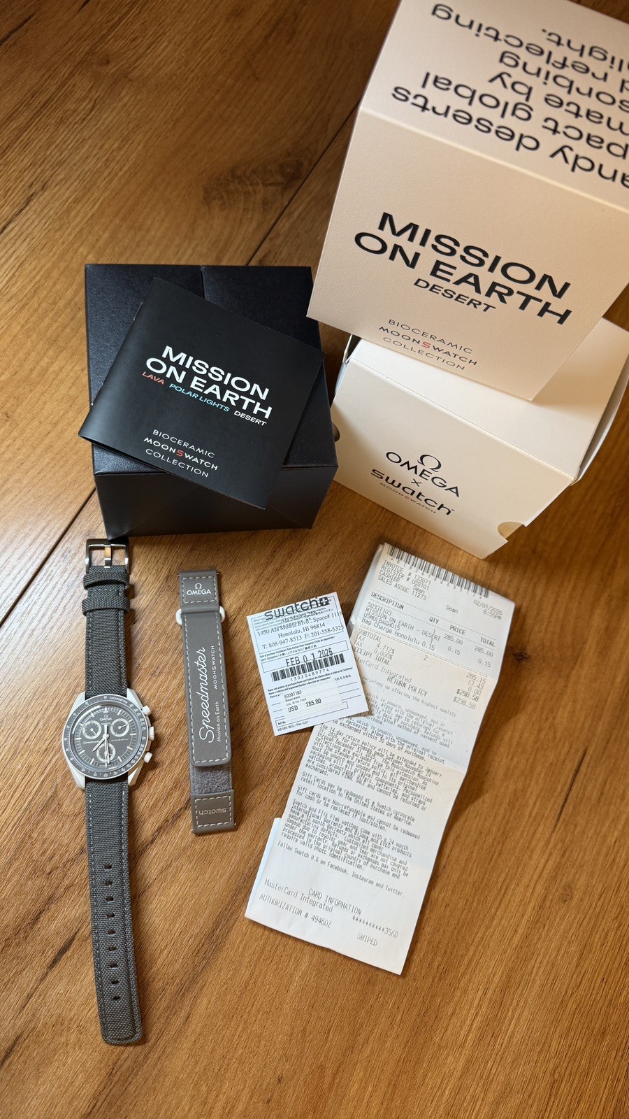 OMEGA x Swatch MoonSwatch Mission on Earth Desert Chronograph Quartz Watch